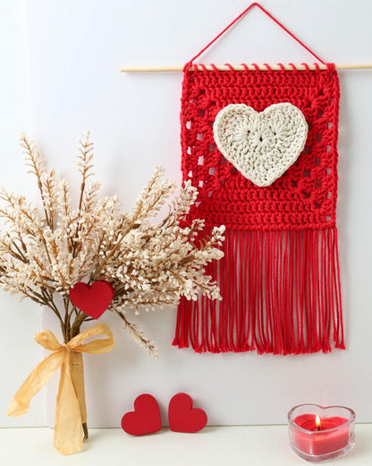 Crochet Pattern VALENTELIS Heart Wall Decor – PDF - Hakel Liebe