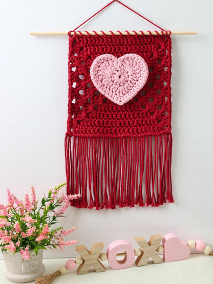 Crochet Pattern VALENTELIS Heart Wall Decor – PDF - Hakel Liebe