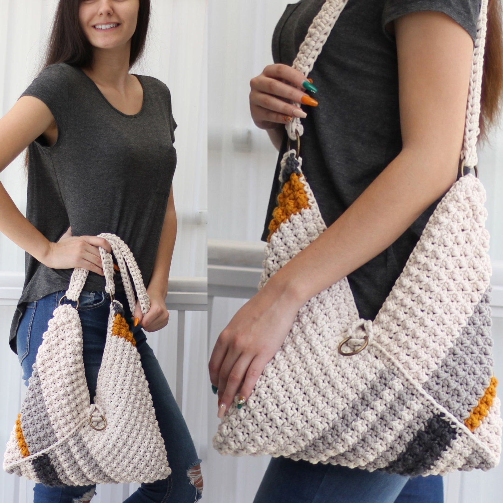 Crochet Pattern BUBBLOVIA Bag – 6 Sizes PDF - Hakel Liebe