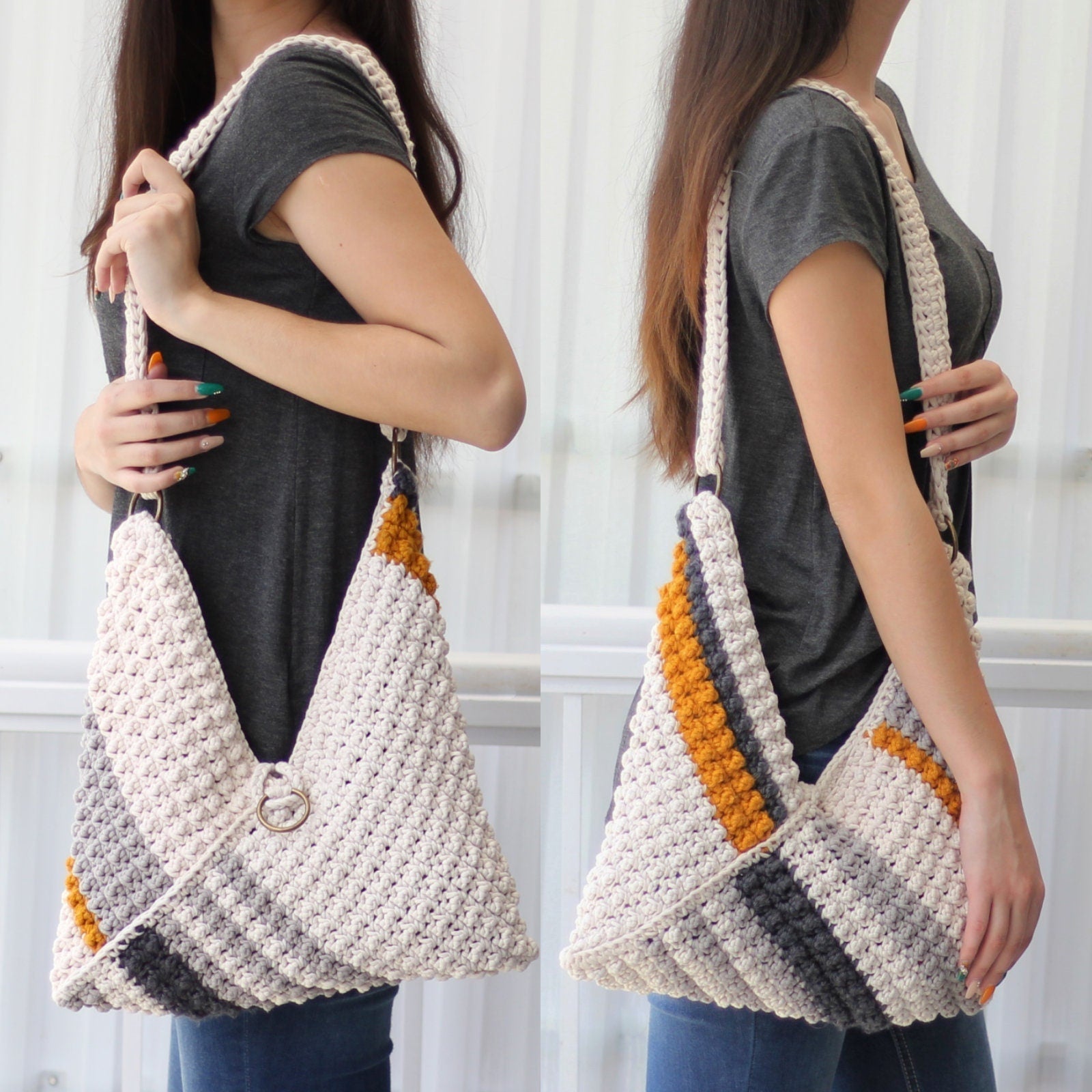 Crochet Pattern BUBBLOVIA Bag – 6 Sizes PDF - Hakel Liebe