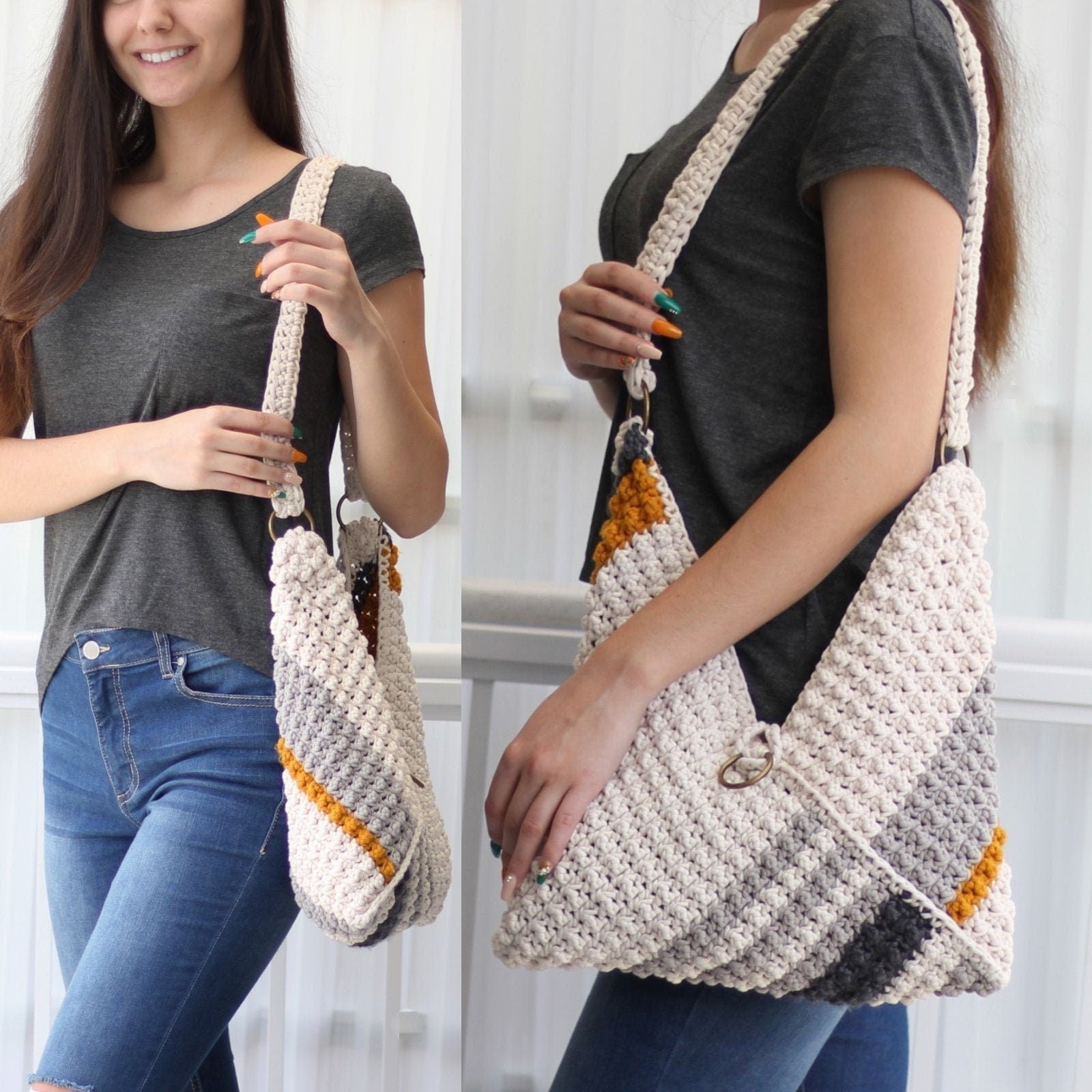Crochet Pattern BUBBLOVIA Bag – 6 Sizes PDF - Hakel Liebe