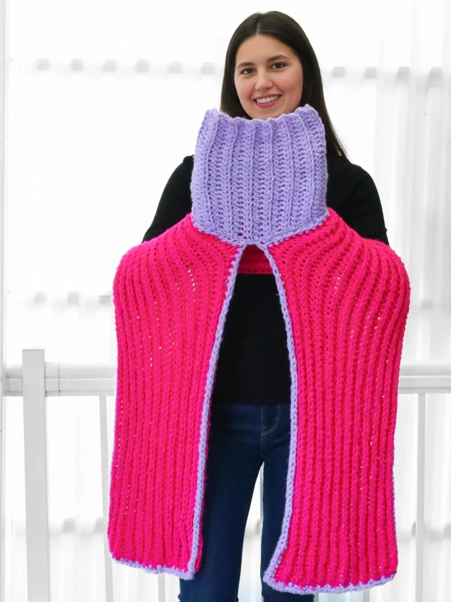 Crochet Pattern HOODELIS 3-in-1 Turtleneck Scarf – PDF - Hakel Liebe