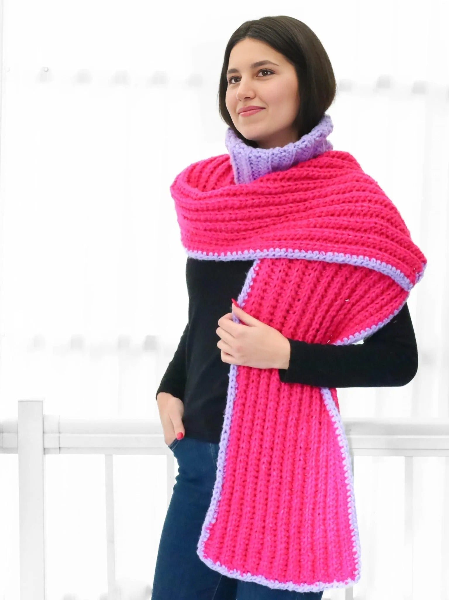 Crochet Pattern HOODELIS 3-in-1 Turtleneck Scarf – PDF - Hakel Liebe