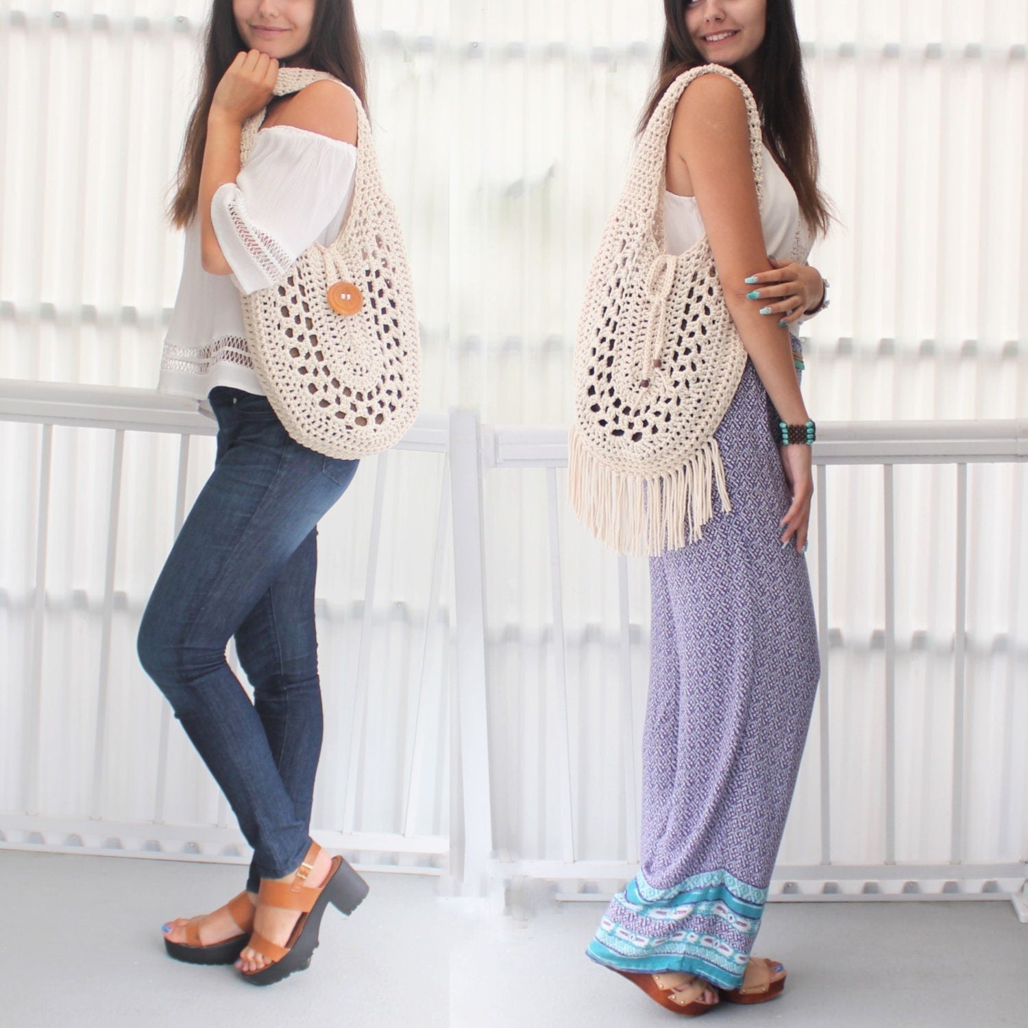 Crochet Pattern REVERSIA Bag 2-in-1 – PDF Boho - Hakel Liebe