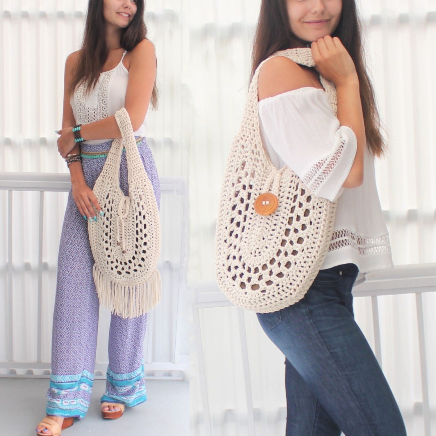 Crochet Pattern REVERSIA Bag 2-in-1 – PDF Boho - Hakel Liebe