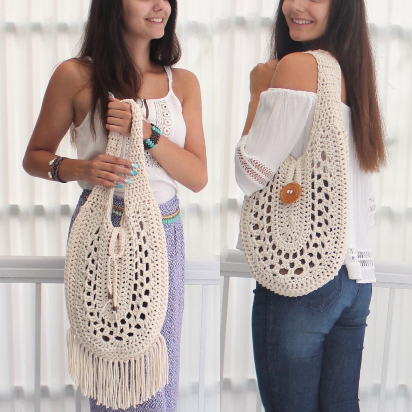 Crochet Pattern REVERSIA Bag 2-in-1 – PDF Boho - Hakel Liebe