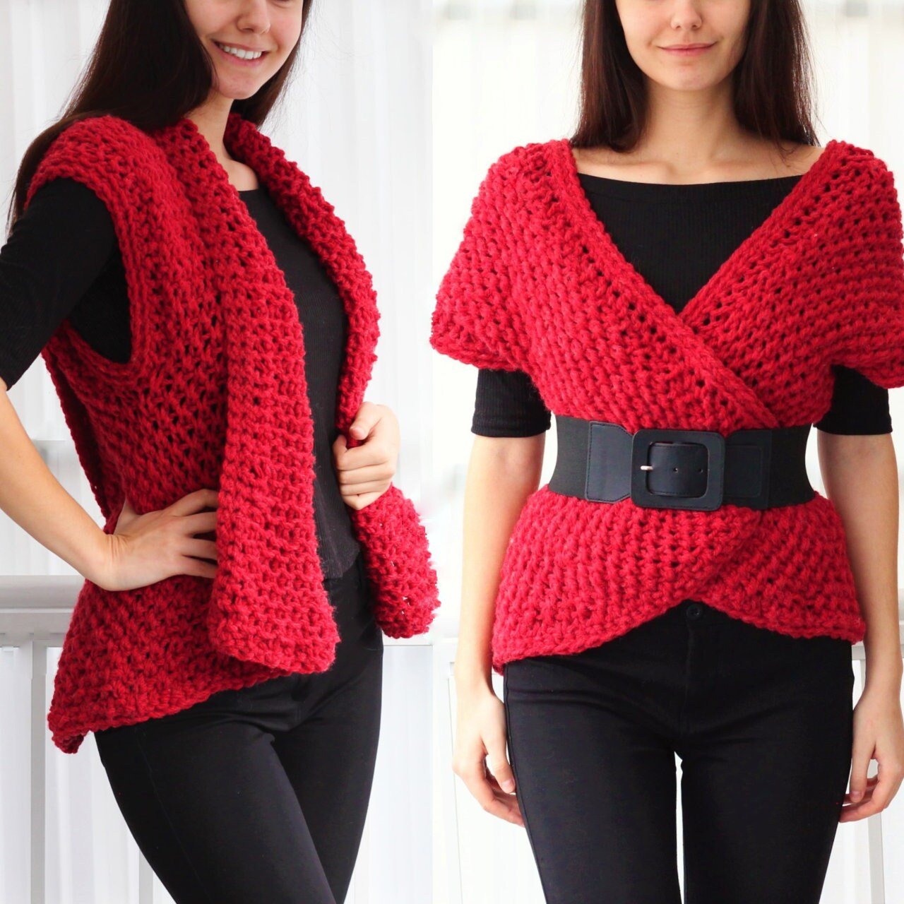 Knitting Pattern DARALIS Vest – PDF Download (XS–3XL) - Hakel Liebe