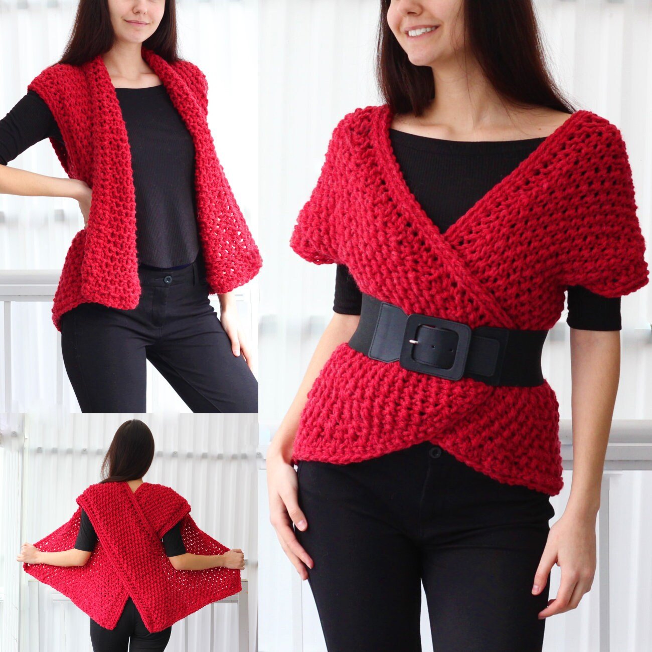 Knitting Pattern DARALIS Vest – PDF Download (XS–3XL) - Hakel Liebe