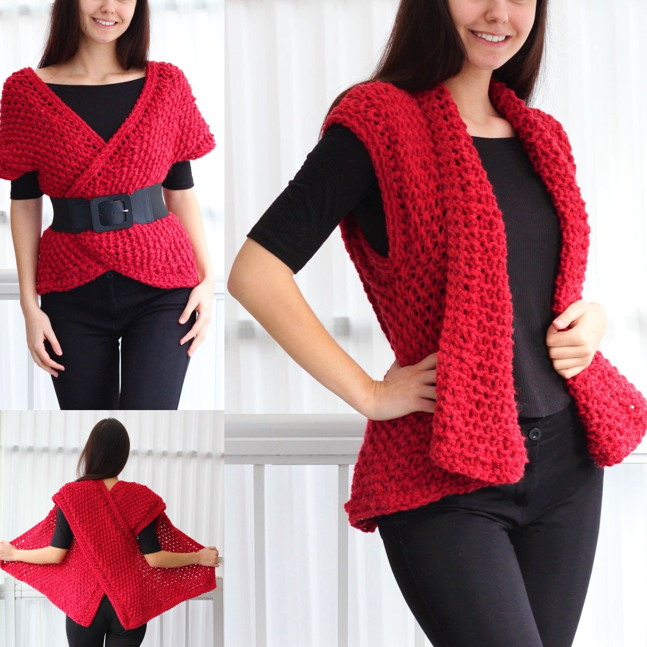 Knitting Pattern DARALIS Vest – PDF Download (XS–3XL) - Hakel Liebe