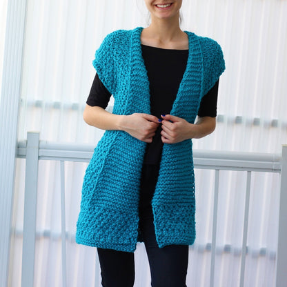 Knitting Pattern DARELIS Vest – PDF (7Y–3XL) - Hakel Liebe