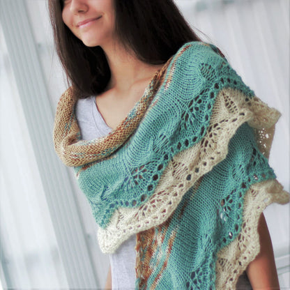 Knitting Pattern IDELIS Lace Shawl – PDF - Hakel Liebe