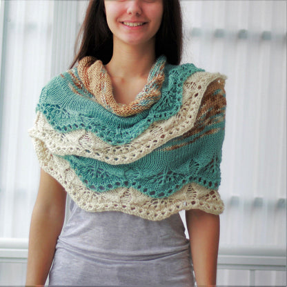 Knitting Pattern IDELIS Lace Shawl – PDF - Hakel Liebe