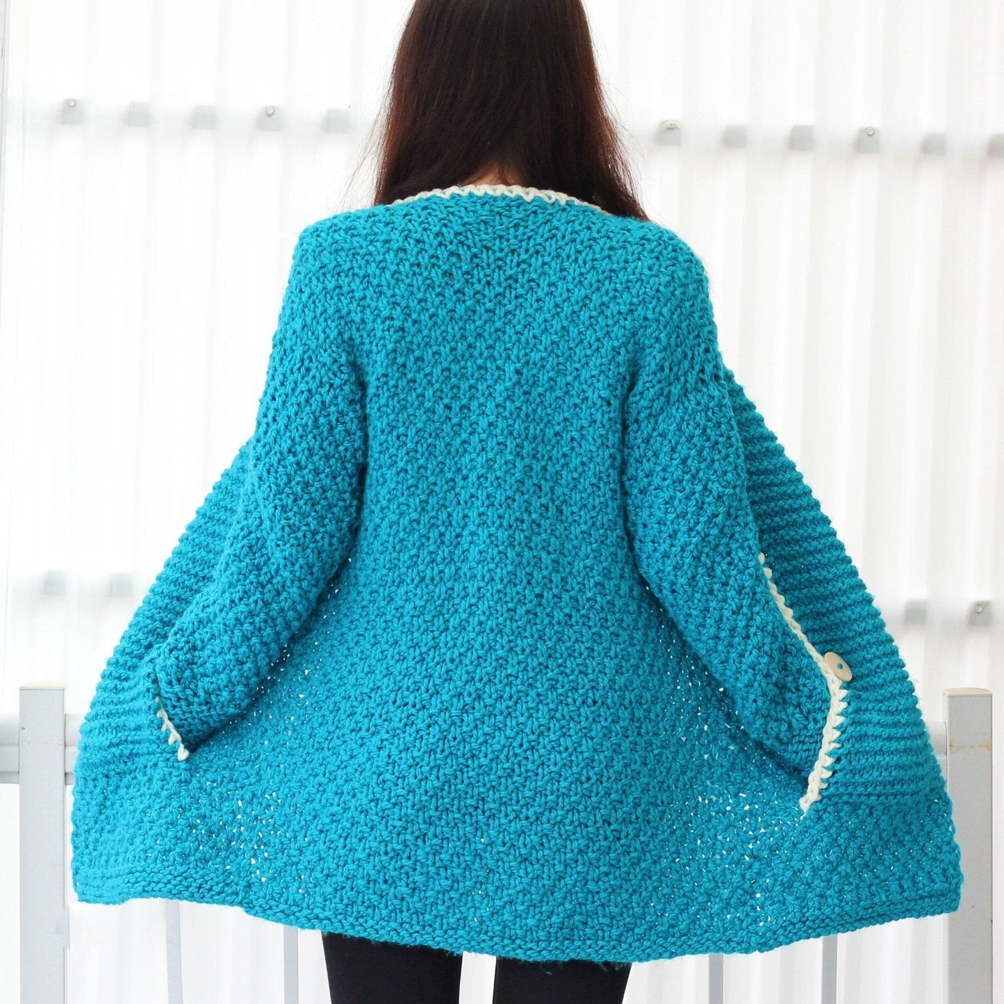 Knitting Pattern TANOVIA Cardigan – PDF (7Y–3XL) - Hakel Liebe